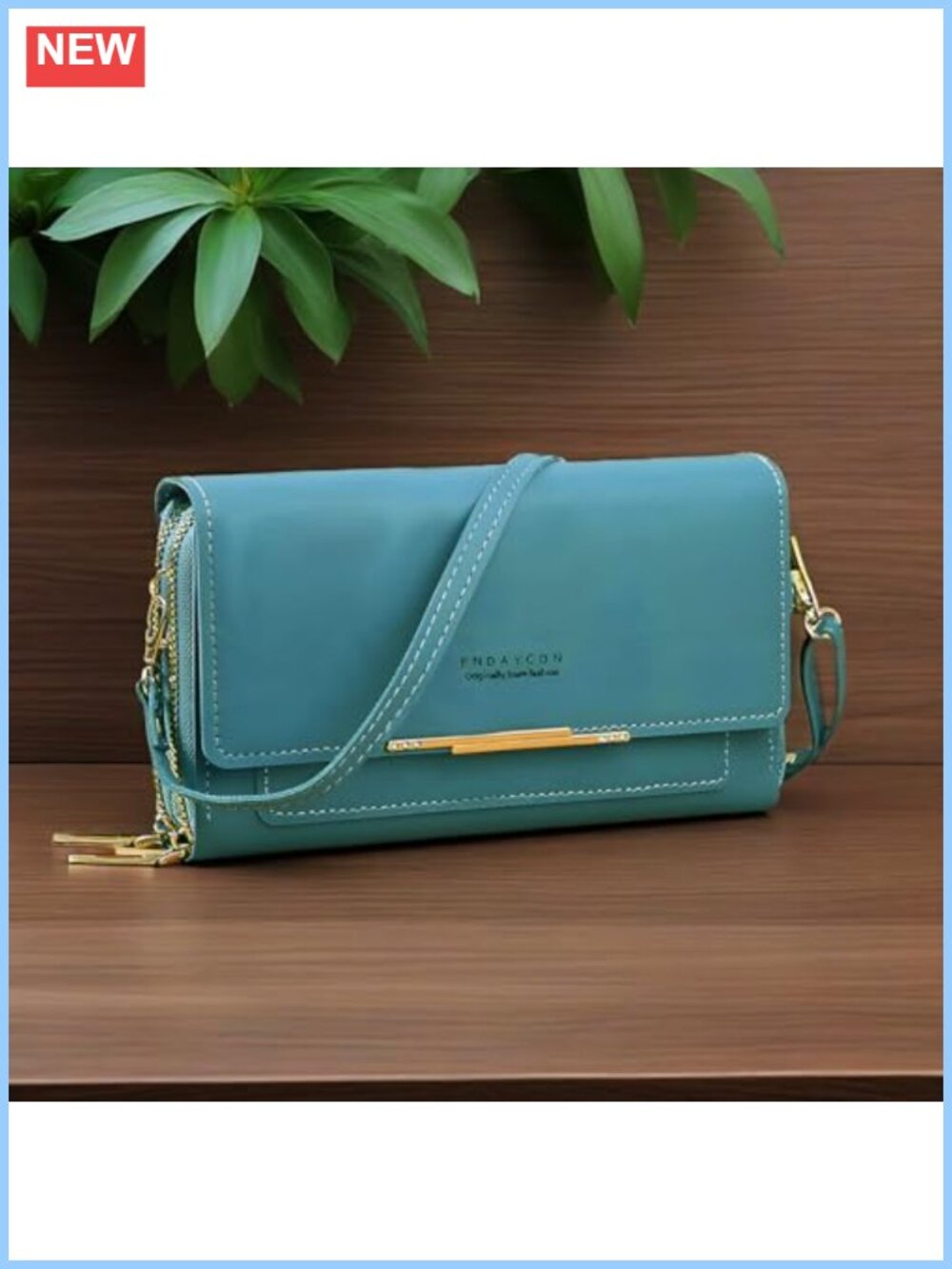 Small Leather Crossbody Bag Adjustable Strap Wallet Purse